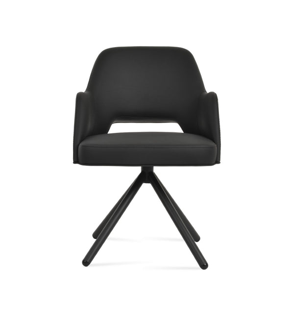 Soho Concept Marash Arm Office Chair - Ergonomic Design, Adjustable Height, Premium Fabrics & 10-year Guarantee! Black  Soho-concept-dining-chair-04555
