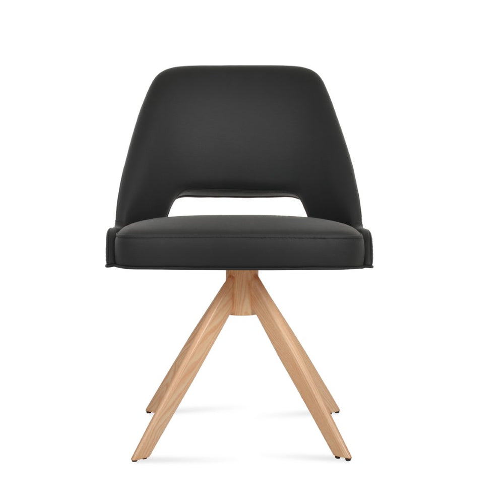 Soho Concept Marash Sword Swivel Dining Chair - Ergonomic Boucle & Camira Fabric, 10-year Guarantee, Stylish Finish Gold,Black  Soho-concept-dining-chair-04612