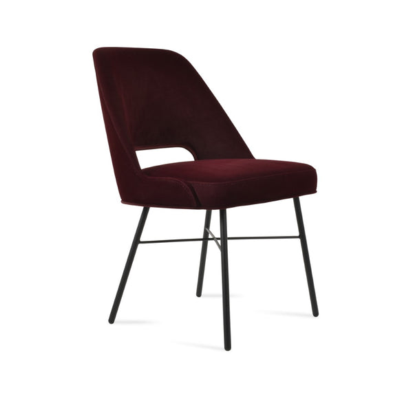 Soho Concept Marash Sword Swivel Dining Chair - Boucle, Velvet & Camira Fabrics, Gold/Brass Finishes, 10-year Guarantee Black  Soho-concept-dining-chair-04577