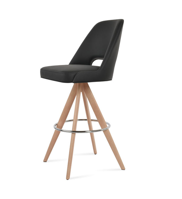 Soho Concept Marash Pyramid Barstools & Counterstools - Ergonomic Design With 10-year Guarantee, Premium Fabrics Natural,Chrome,Black  Soho-concept-dining-chair-08899
