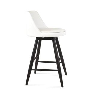 Soho Concept Martini Baba Barstools & Counterstools - Elegant Teak & Natural Sungkai, 10-year Fabric Guarantee White  Soho-concept-dining-chair-06937