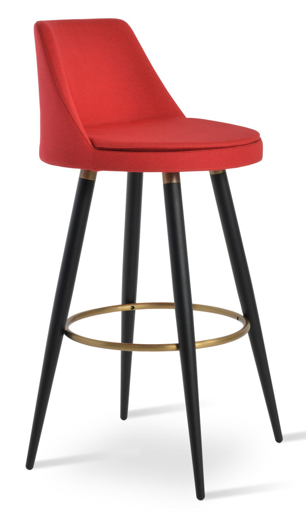 Soho Concept Martini Ana Barstools & Counterstools - Stylish Seating In Camira Era Fabric With 10-year Warranty Black,Brass,Gold,Red  Soho-concept-dining-chair-06944