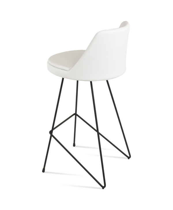 Soho Concept Martini Cat-wire Barstools & Counterstools In Camira Era Fabric - Stylish, Durable, 10-year Guarantee Black,White  Soho-concept-dining-chair-08960