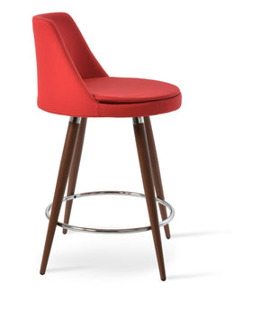 Soho Concept Martini Ana Barstools & Counterstools - Stylish Seating In Camira Era Fabric With 10-year Warranty Red,Walnut  Soho-concept-dining-chair-08966
