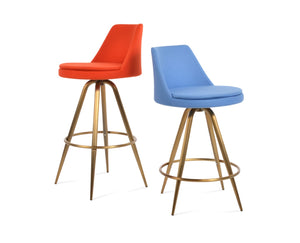 Soho Concept Martini Max Swivel Barstools And Counterstools In Stylish Camira Era Fabric – 10-year Guarantee! Brass,Orange Steel Tubular Legs Black ,S.Steel ,Walnut Finish,Brass Soho-concept-dining-chair-08954