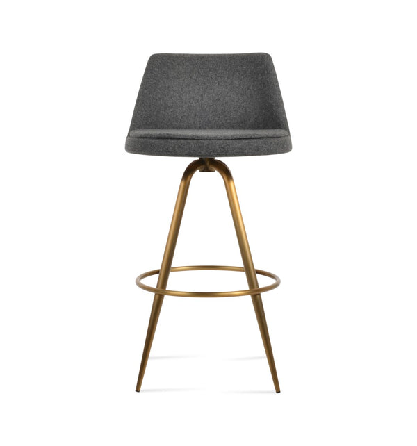 Soho Concept Martini Max Swivel Barstools And Counterstools In Stylish Camira Era Fabric – 10-year Guarantee! Brass,Dark Grey Steel Tubular Legs Black ,S.Steel ,Walnut Finish,Brass Soho-concept-dining-chair-06939