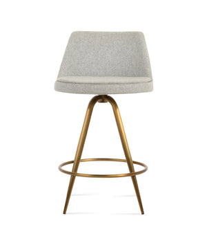 Soho Concept Martini Max Swivel Barstools And Counterstools In Stylish Camira Era Fabric – 10-year Guarantee! Brass,Silver Steel Tubular Legs Black ,S.Steel ,Walnut Finish,Brass Soho-concept-dining-chair-06940