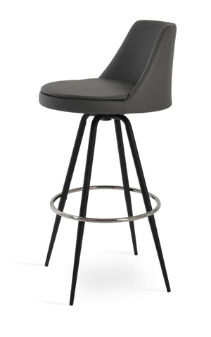 Soho Concept Martini Max Swivel Barstools And Counterstools In Stylish Camira Era Fabric – 10-year Guarantee! Black,Grey Steel Tubular Legs Black ,S.Steel ,Walnut Finish,Brass Soho-concept-dining-chair-08993