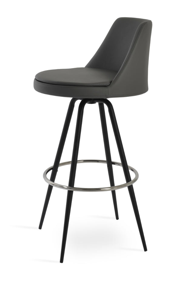 Soho Concept Martini Max Swivel Barstools And Counterstools In Stylish Camira Era Fabric – 10-year Guarantee! Black,Grey Steel Tubular Legs Black ,S.Steel ,Walnut Finish,Brass Soho-concept-dining-chair-08993