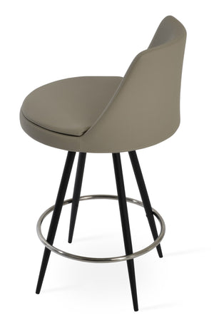 Soho Concept Martini Max Swivel Barstools And Counterstools In Stylish Camira Era Fabric – 10-year Guarantee! Black Steel Tubular Legs Black ,S.Steel ,Walnut Finish,Brass Soho-concept-dining-chair-08996