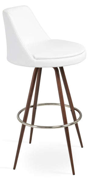 Soho Concept Martini Max Swivel Barstools And Counterstools In Stylish Camira Era Fabric – 10-year Guarantee! Walnut,White Steel Tubular Legs Black ,S.Steel ,Walnut Finish,Brass Soho-concept-dining-chair-08995