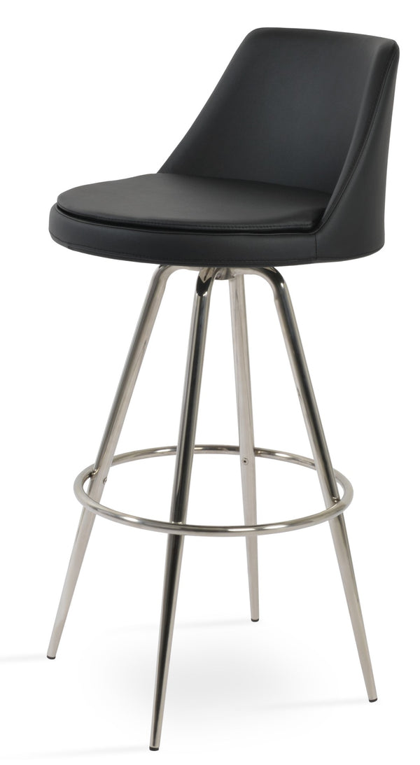 Soho Concept Martini Max Swivel Barstools And Counterstools In Stylish Camira Era Fabric – 10-year Guarantee! Black Steel Tubular Legs Black ,S.Steel ,Walnut Finish,Brass Soho-concept-dining-chair-08987
