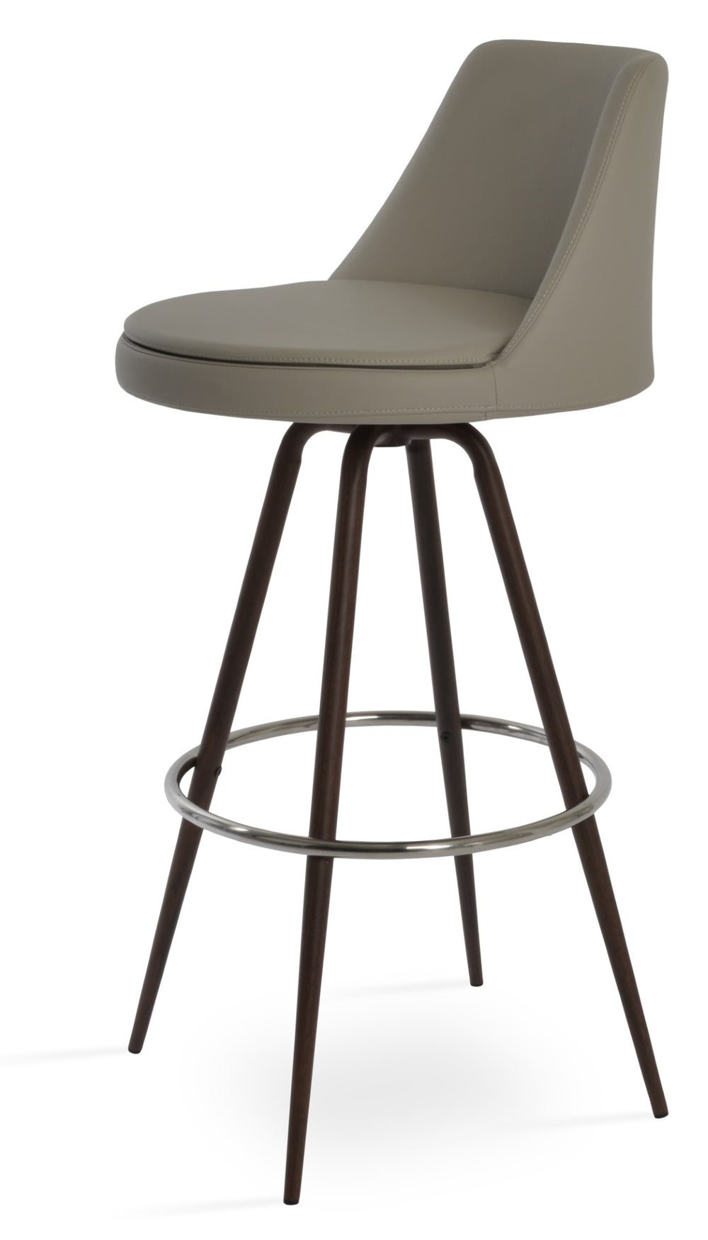 Soho Concept Martini Max Swivel Barstools And Counterstools In Stylish Camira Era Fabric – 10-year Guarantee! Walnut Steel Tubular Legs Black ,S.Steel ,Walnut Finish,Brass Soho-concept-dining-chair-08985