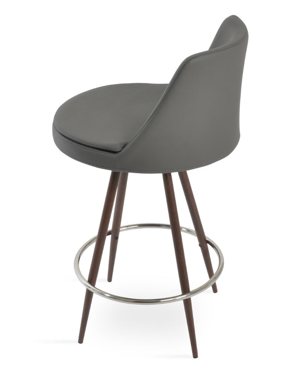 Soho Concept Martini Max Swivel Barstools And Counterstools In Stylish Camira Era Fabric – 10-year Guarantee! Walnut,Grey Steel Tubular Legs Black ,S.Steel ,Walnut Finish,Brass Soho-concept-dining-chair-08991