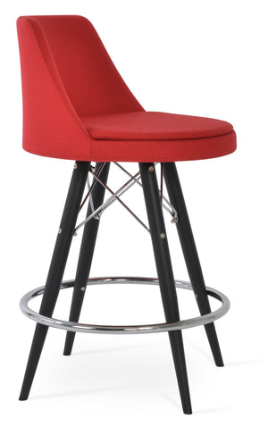 Soho Concept Martini Mw Barstools & Counterstools - Durable Camira Fabric, Stylish Finish Options, 10-year Guarantee Black,Red  Soho-concept-dining-chair-09008