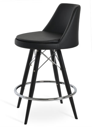 Soho Concept Martini Mw Barstools & Counterstools - Durable Camira Fabric, Stylish Finish Options, 10-year Guarantee Black  Soho-concept-dining-chair-09005