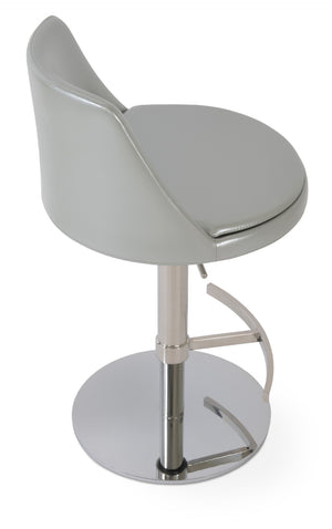 Soho Concept Martini Adjustable Barstools With Camira Era Fabric - Stylish Ergonomic Design & 10-year Guarantee Silver  Soho-concept-dining-chair-09022