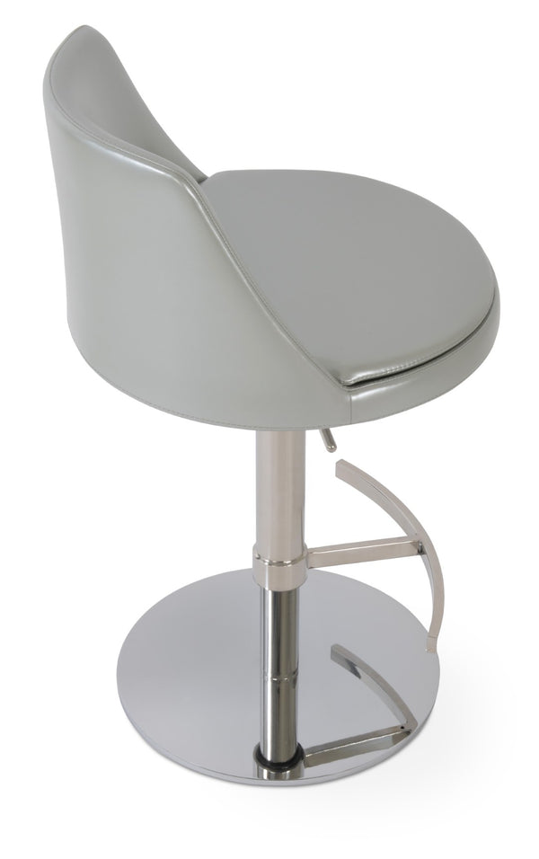 Soho Concept Martini Adjustable Barstools With Camira Era Fabric - Stylish Ergonomic Design & 10-year Guarantee Silver  Soho-concept-dining-chair-09022