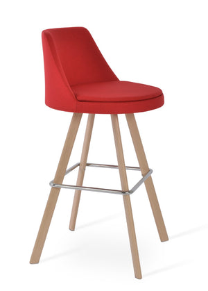 Soho Concept Martini Mw Barstools & Counterstools - Durable Camira Fabric, Stylish Finish Options, 10-year Guarantee Natural,Red  Soho-concept-dining-chair-09031