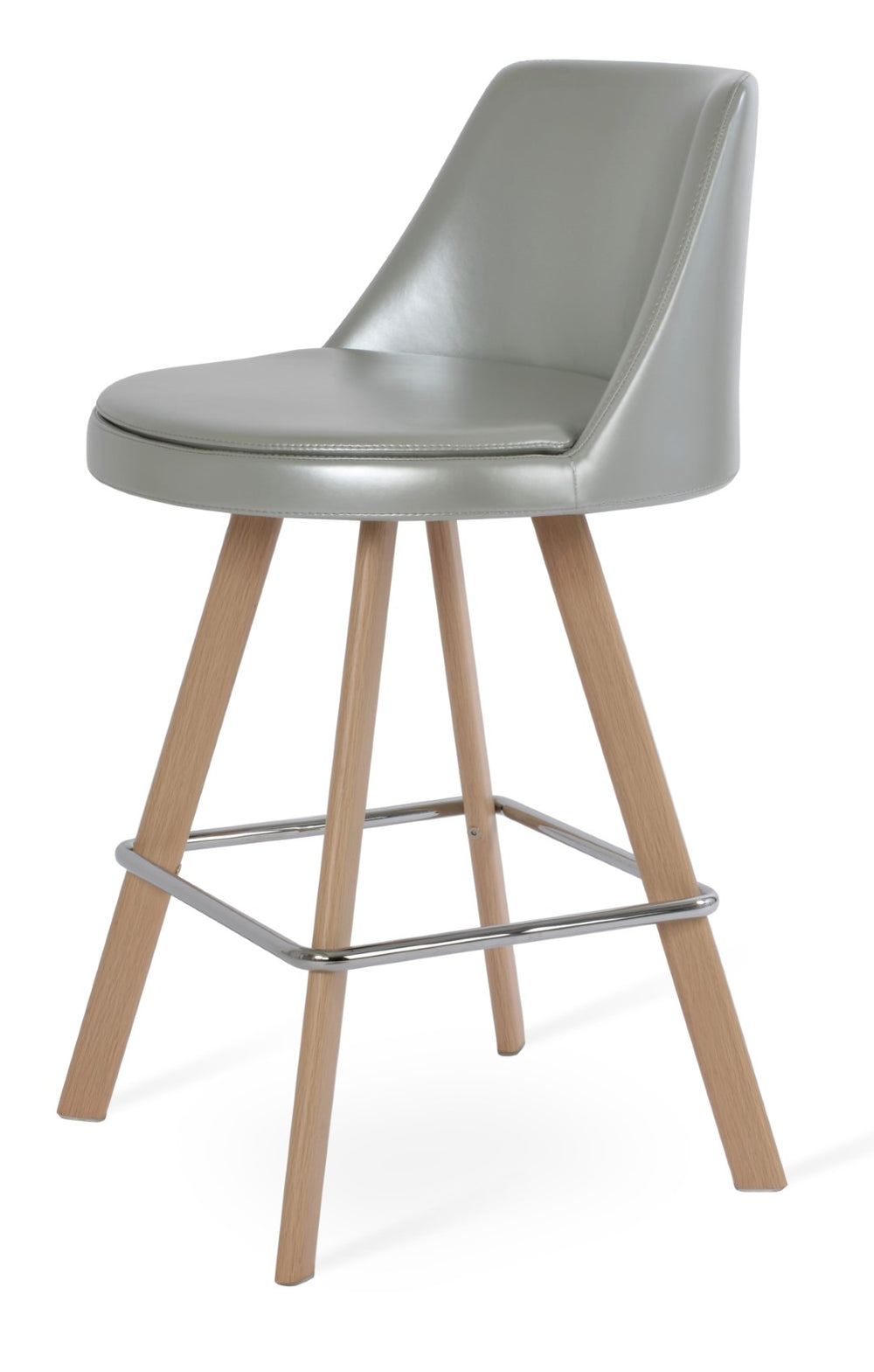 Soho Concept Martini Mw Barstools & Counterstools - Durable Camira Fabric, Stylish Finish Options, 10-year Guarantee Natural,Silver  Soho-concept-dining-chair-09032