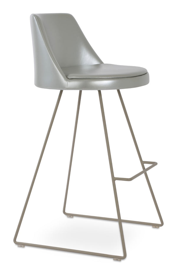 Soho Concept Martini Wire Barstools & Counterstools - Stylish, Durable Camira Fabric With 10-year Warranty! Silver  Soho-concept-dining-chair-09036