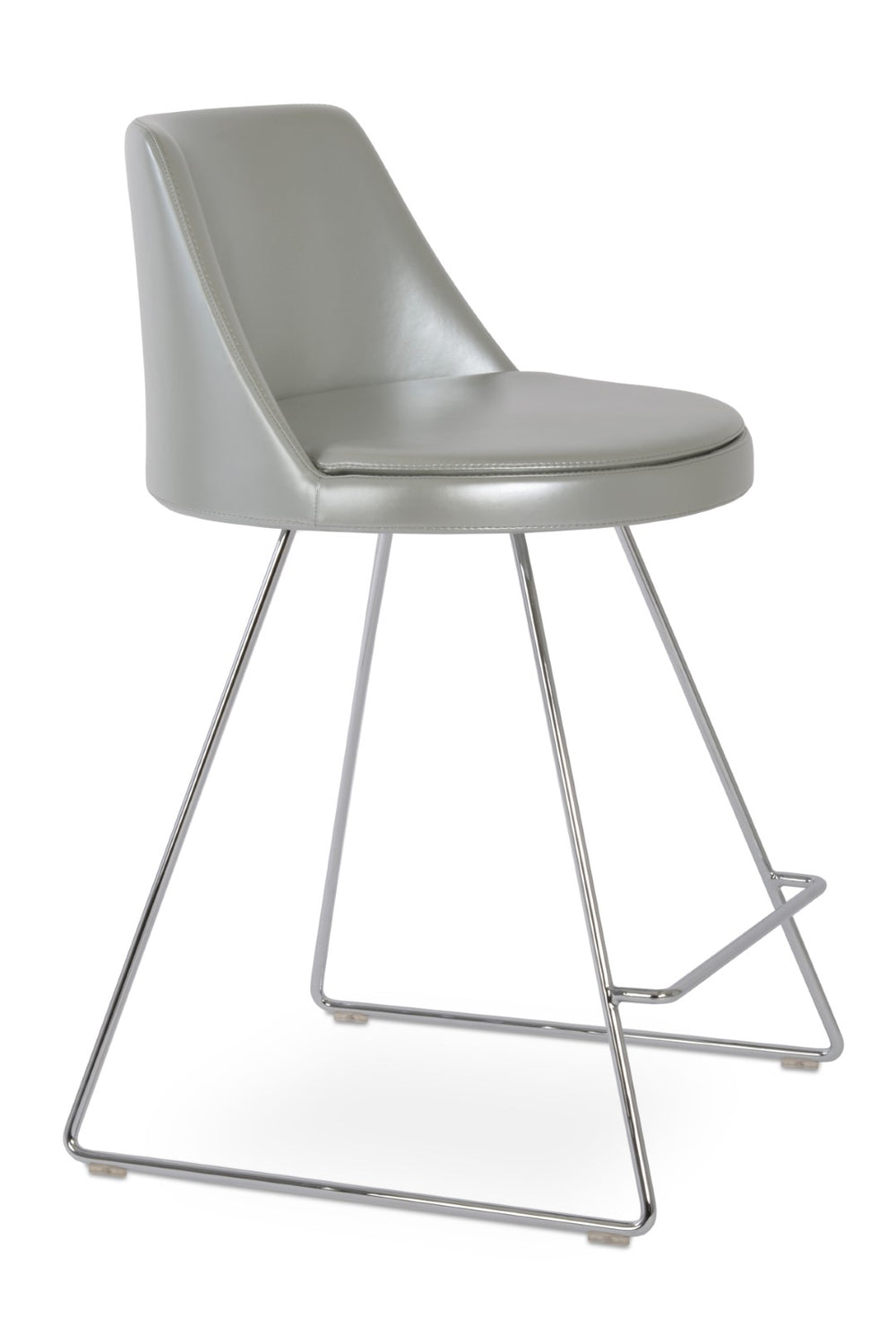 Soho Concept Martini Wire Barstools & Counterstools - Stylish, Durable Camira Fabric With 10-year Warranty! Chrome,Silver  Soho-concept-dining-chair-09041