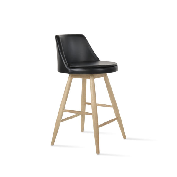 Soho Concept Martini Baba Barstools & Counterstools - Elegant Teak & Natural Sungkai, 10-year Fabric Guarantee Black,White  Soho-concept-dining-chair-08916