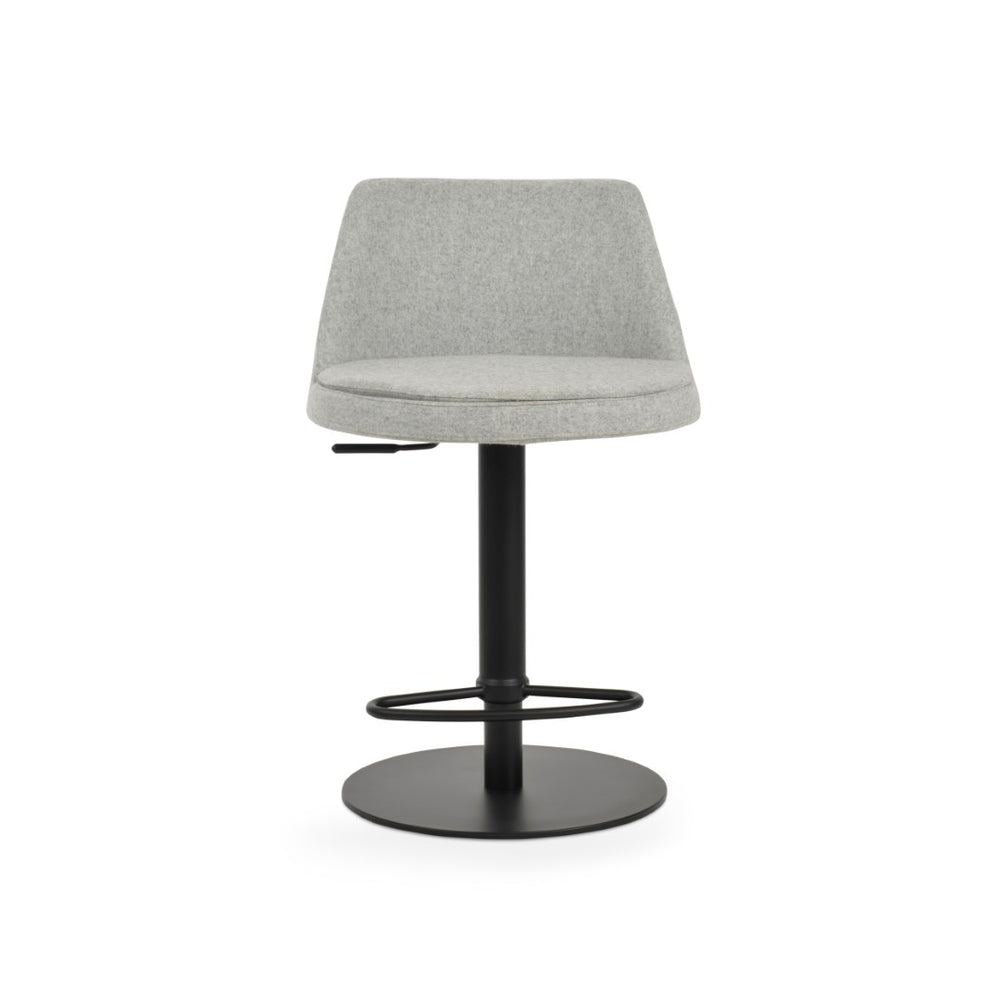 Soho Concept Martini Piston Barstools & Counterstools - Ergonomic Camira Wool, Adjustable Height, 10-year Warranty Silver,Black  Soho-concept-dining-chair-06933