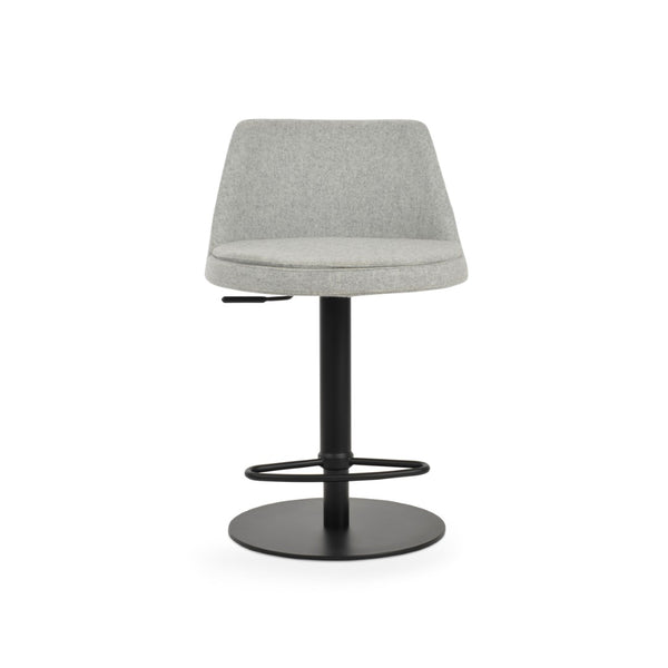 Soho Concept Martini Piston Barstools & Counterstools - Ergonomic Camira Wool, Adjustable Height, 10-year Warranty Silver,Black  Soho-concept-dining-chair-06933