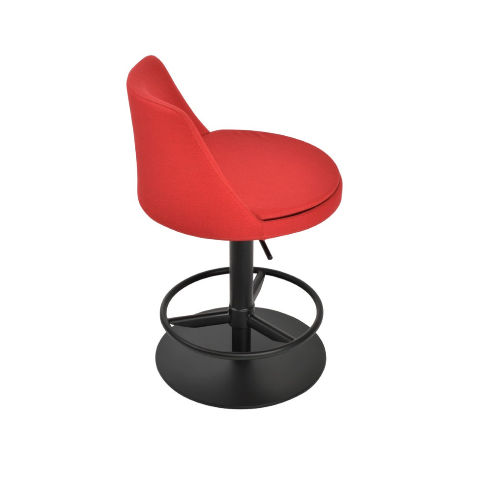 Soho Concept Martini Piston Barstools & Counterstools - Adjustable Height, Durable Camira Fabric, 10-year Guarantee Red,Black  Soho-concept-dining-chair-08930
