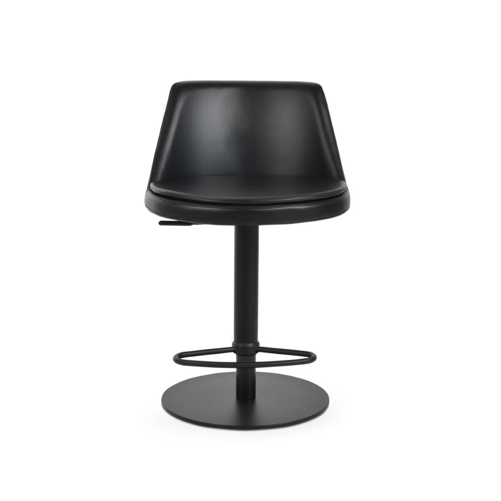 Soho Concept Martini Piston Stool With Half Footrest – Adjustable Barstools In Stylish Camira Era Fabric & Finishes Gold,Red  Soho-concept-dining-chair-09013