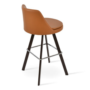 Soho Concept Martini Pr. Wood Barstools & Counterstools - Ergonomic Design, Camira Fabric, 10-year Guarantee! Walnut  Soho-concept-dining-chair-06934