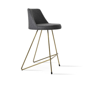 Soho Concept Martini Cat-wire Barstools & Counterstools In Camira Era Fabric - Stylish, Durable, 10-year Guarantee Bronze,Dark Grey  Soho-concept-dining-chair-08914