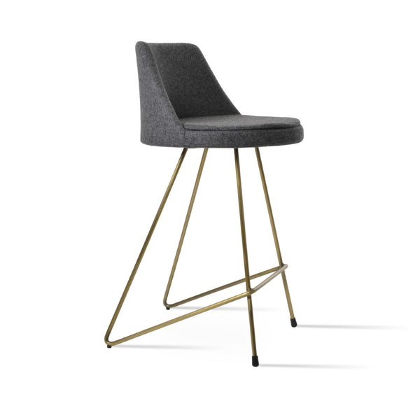 Soho Concept Martini Cat-wire Barstools & Counterstools In Camira Era Fabric - Stylish, Durable, 10-year Guarantee Bronze,Dark Grey  Soho-concept-dining-chair-08914