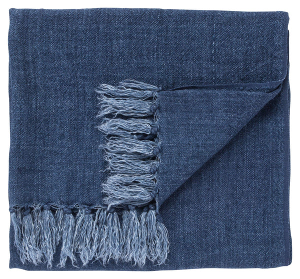 Jaipur Living Jaipur Living Linen Woven Throw Blanket with Tassel Fringe for Coastal Boho Decor THR100338