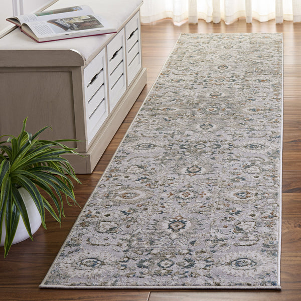 Safavieh Maven Timeless Turkish-Inspired Area Rug In Grey, Blue & Ivory — Low-Pile, Durable, Power-Loomed Elegance 4'-0" x 6'-0" MAV770F-4