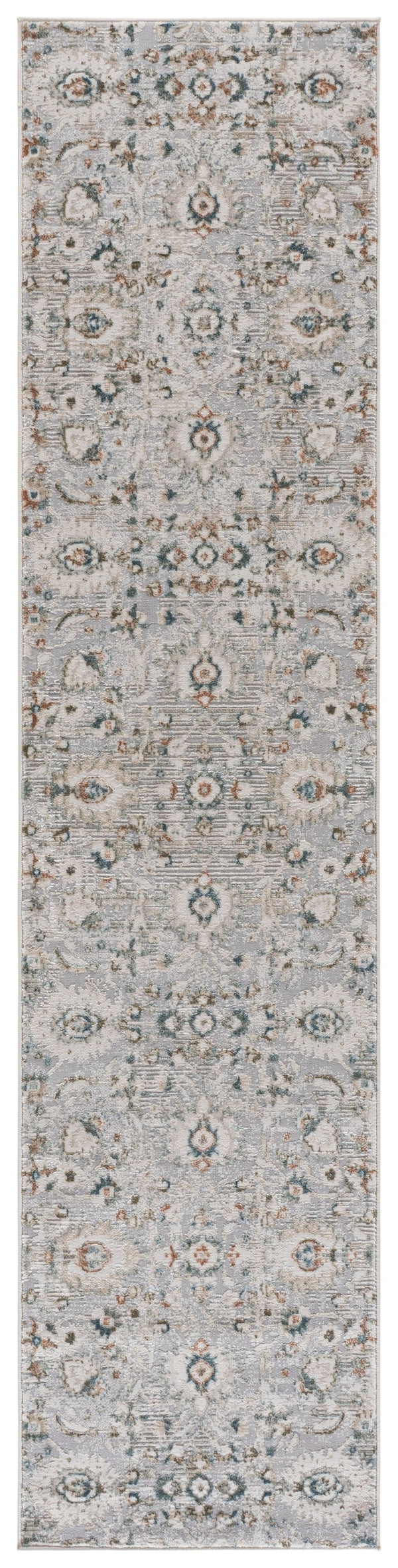 Safavieh Maven Vintage-Inspired Round Area Rug In Grey & Blue Ivory — Durable Power-Loomed Low Pile, Stain-Resistant Elegance 6'-7" x 6'-7" MAV770F-7R