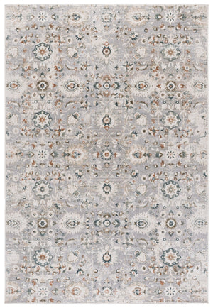 Safavieh Maven Vintage-Inspired Round Area Rug In Grey & Blue Ivory — Durable Power-Loomed Low Pile, Stain-Resistant Elegance 6'-7" x 6'-7" MAV770F-7R