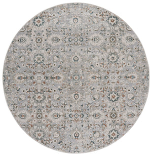 Safavieh Maven Timeless Square Rug In Grey And Blue Ivory Tones — Low-Profile, Durable, Stain-Resistant Focal Piece 6'-7" x 6'-7" MAV770F-7SQ