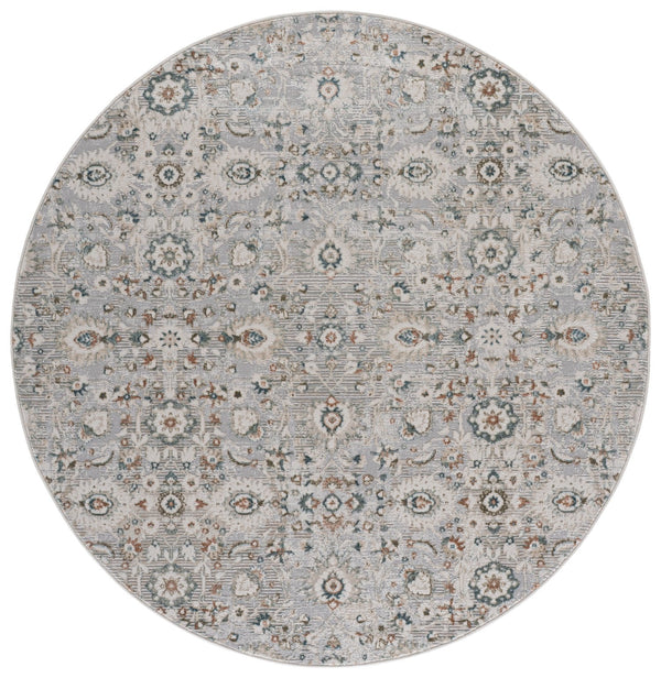 Safavieh Maven Timeless Turkish-Inspired Area Rug In Grey, Blue & Ivory — Low-Pile, Durable, Power-Loomed Elegance 4'-0" x 6'-0" MAV770F-4