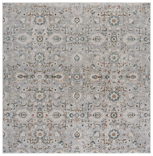 Safavieh Maven Low-Profile Runner Rug In Grey Blue Ivory — Traditional Motifs, Durable Power-Loomed Turkish Weave, Stain-Resistant Elegance 2'-2" x 9'-0" MAV770F-29