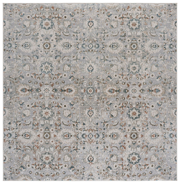 Safavieh Maven Traditional Grey And Blue-Ivory Area Rug — Low-Pile, Durable Power-Loomed Design For Living 9'-0" x 12'-0" MAV770F-9
