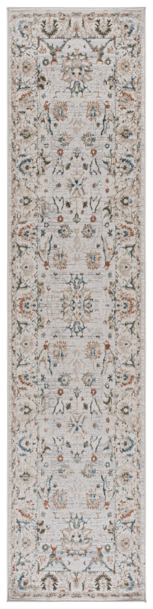 Safavieh Maven Ivory Light Blue Traditional Area Rug — Low Profile Power-Loomed Turkish Craft For Living Spaces 5'-3" x 7'-6" MAV772A-5