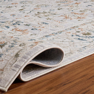 Safavieh Maven Ivory And Light Blue Traditional Area Rug, Low-Profile 3/8" Pile, Durable Stain-Resistant Design 4'-0" x 6'-0" MAV772A-4
