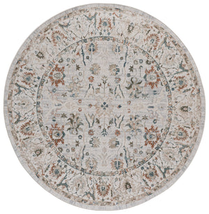 Safavieh Maven Ivory Light Blue Traditional Area Rug — Low Profile Power-Loomed Turkish Craft For Living Spaces 5'-3" x 7'-6" MAV772A-5