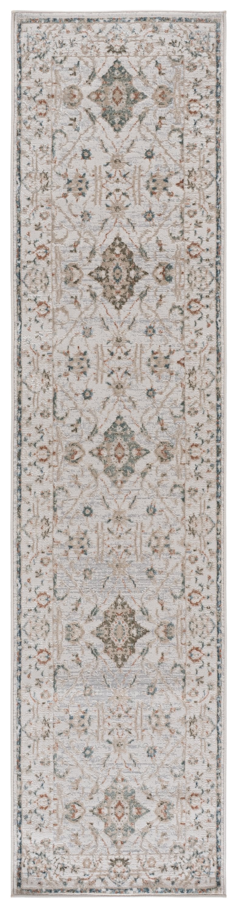 Safavieh Maven Traditional Ivory And Blue-Rust Area Rug — Power-Loomed Turkey, Low-Profile, Stain-Resistant 5'-3" x 7'-6" MAV774A-5