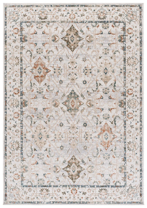 Safavieh Maven Ivory Area Rug With Blue & Rust Accents — Power-Loomed Turkish Design, Durable Soft Pile 4'-0" x 6'-0" MAV774A-4