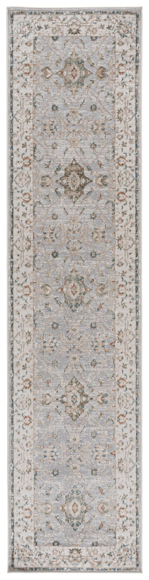 Safavieh Maven Elegant Machine-Made Area Rug In Grey And Ivory-Blue — Low-Profile, Durable Traditional Charm 4'-0" x 6'-0" MAV774F-4