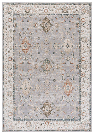 Safavieh Maven Elegant Machine-Made Area Rug In Grey And Ivory-Blue — Low-Profile, Durable Traditional Charm 4'-0" x 6'-0" MAV774F-4