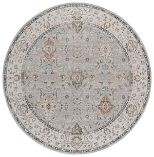 Safavieh Maven Elegant Machine-Made Area Rug In Grey And Ivory-Blue — Low-Profile, Durable Traditional Charm 4'-0" x 6'-0" MAV774F-4